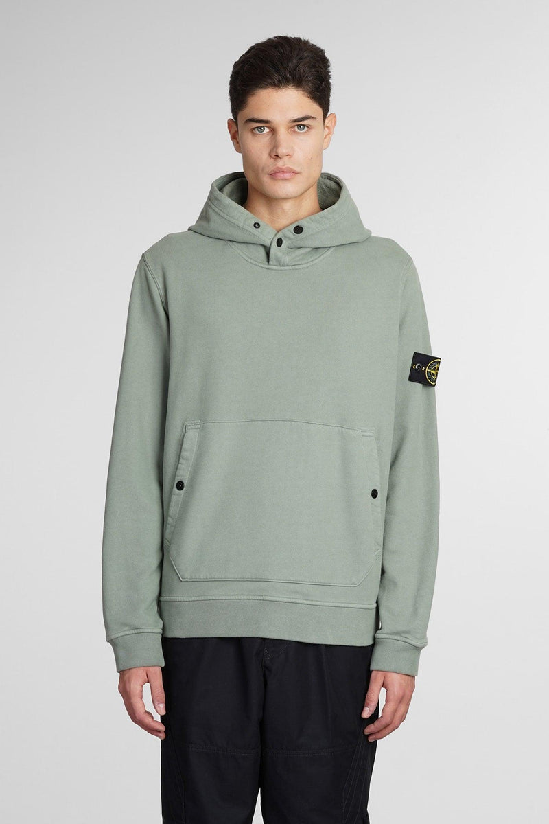 Stone Island Sweatshirt In Green Cotton - Men - Piano Luigi