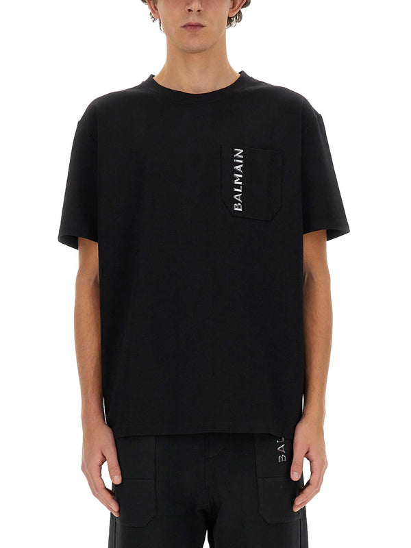 Balmain T-shirt With Logo - Men - Piano Luigi