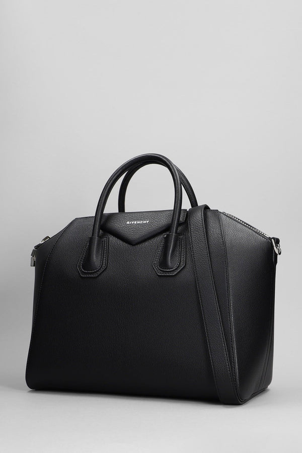 Givenchy Antigona Hand Bag In Black Leather - Women - Piano Luigi