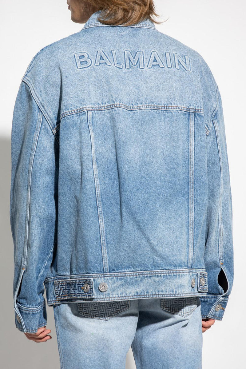 Balmain Blue Relaxed-Fitting Denim Jacket - Men - Piano Luigi