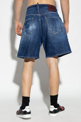 Dsquared2 Navy Blue Denim Shorts - Men - Piano Luigi