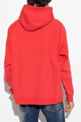 Dsquared2 Red Hoodie With Logo - Men - Piano Luigi