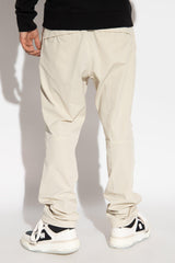 Stone Island Cream Trousers With Logo - Men - Piano Luigi