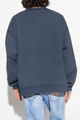 Dsquared2 Navy Blue Sweatshirt With Logo - Men - Piano Luigi