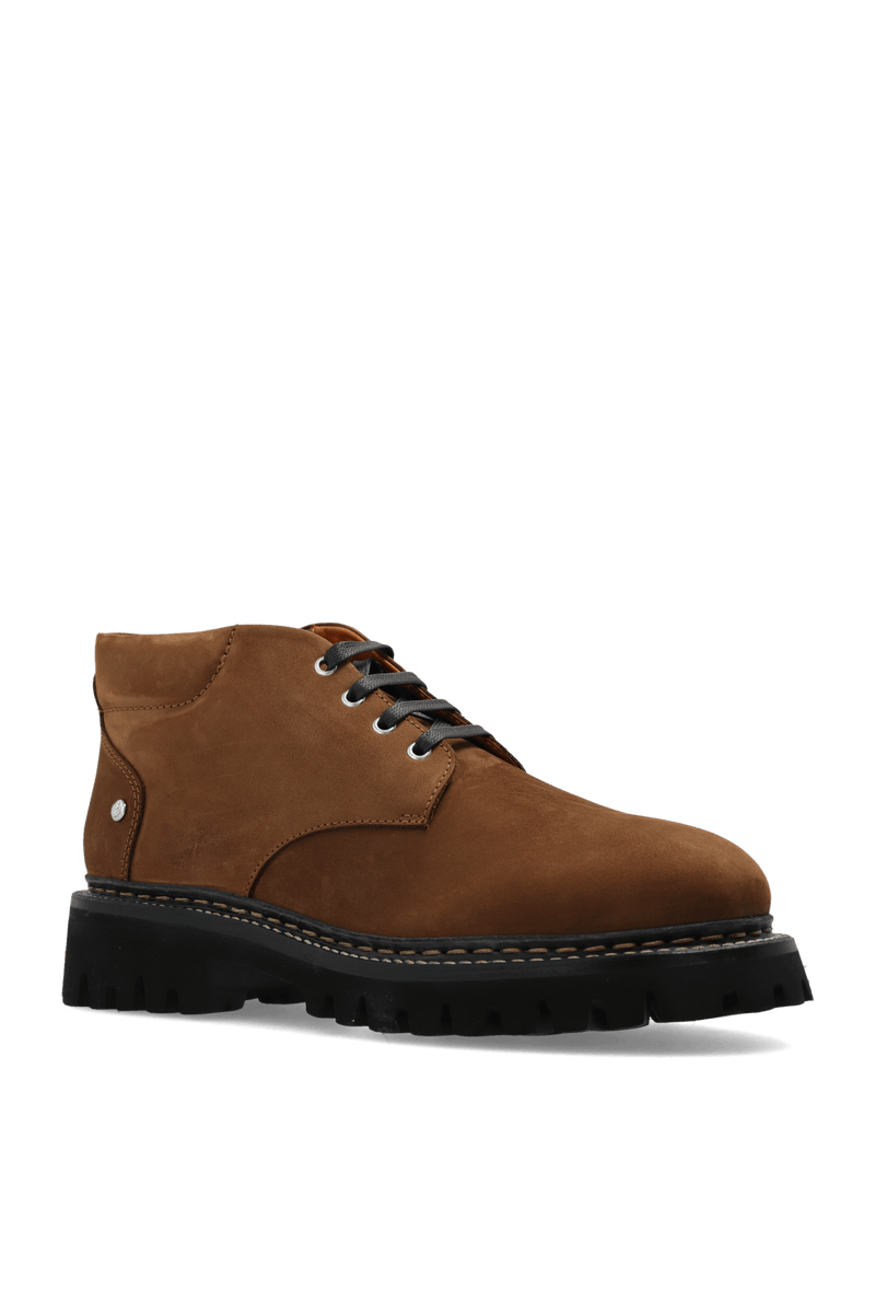 Dsquared2 Brown ‘Desert’ Leather Ankle Boots - Men - Piano Luigi