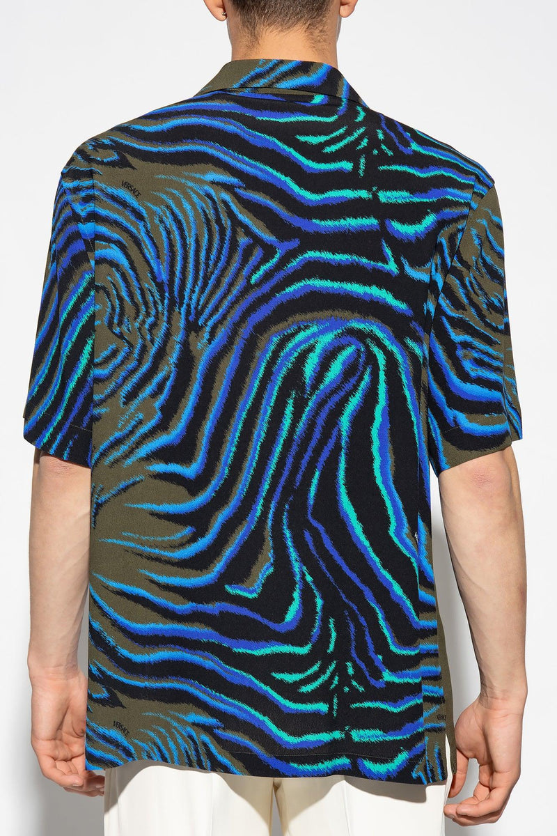 Versace Multicolour Shirt With Short Sleeves - Men - Piano Luigi