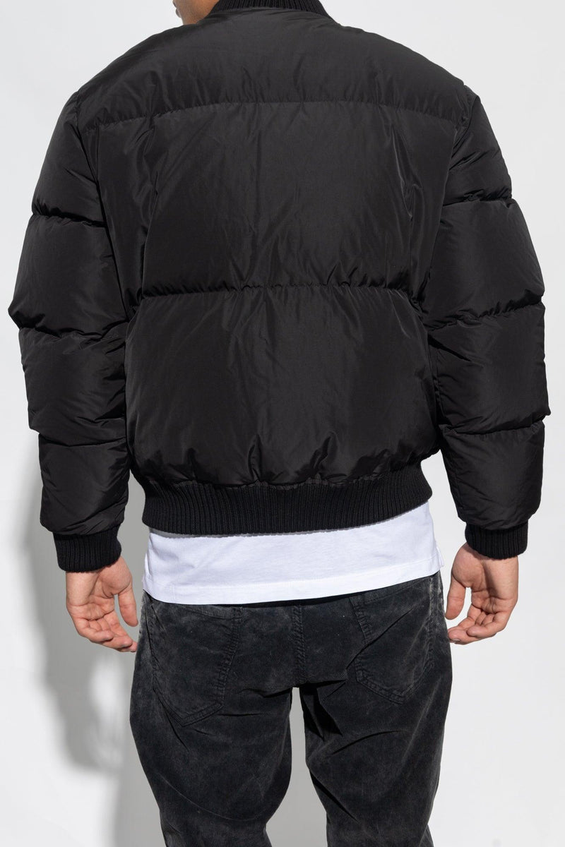 Dsquared2 Black Down Jacket With Logo - Men - Piano Luigi