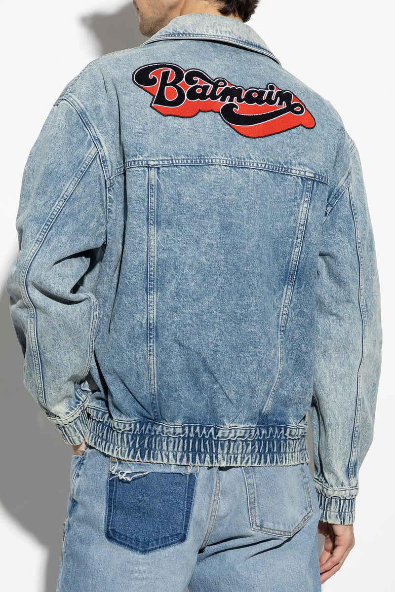 Balmain Blue Denim Jacket - Men - Piano Luigi