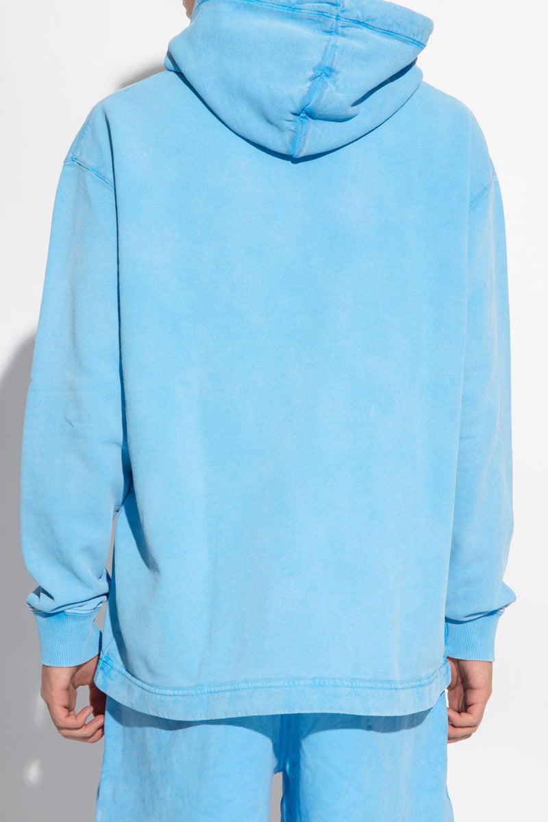 Dsquared2 Blue Hoodie With Logo - Men - Piano Luigi