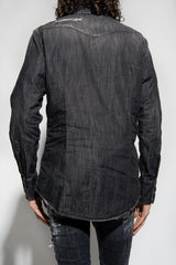 Dsquared2 Grey Denim Shirt - Men - Piano Luigi