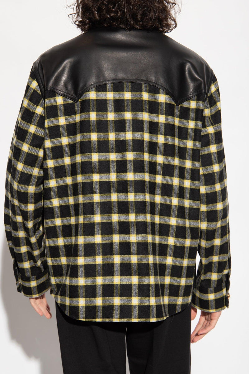 Versace Black Checked Shirt - Men - Piano Luigi