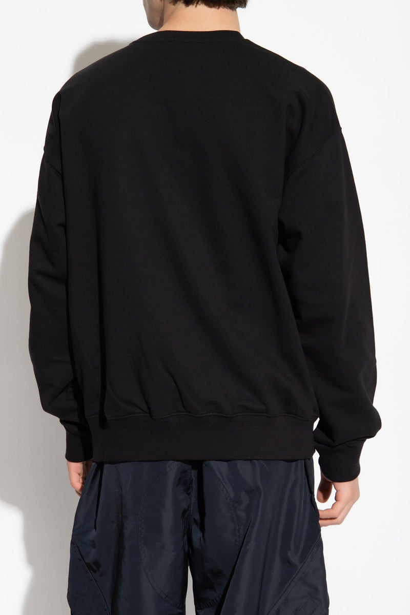 Versace Black Sweatshirt With Logo - Men - Piano Luigi