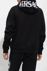 Versace Black Zip-Up Hoodie - Men - Piano Luigi