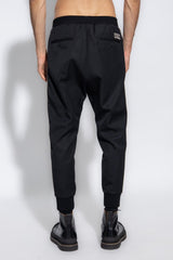 Dsquared2 Black Trousers With Logo - Men - Piano Luigi