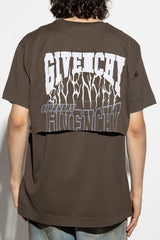 Givenchy Brown Reversible T-Shirt With Logo - Men - Piano Luigi