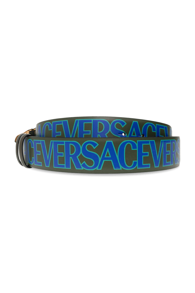 Versace Green Reversible Belt - Men - Piano Luigi