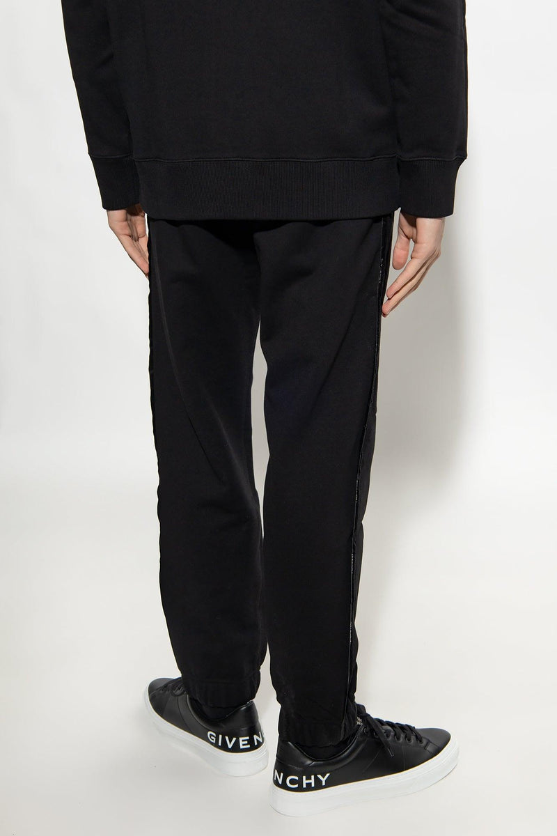 Givenchy Black Sweatpants With Logo - Men - Piano Luigi