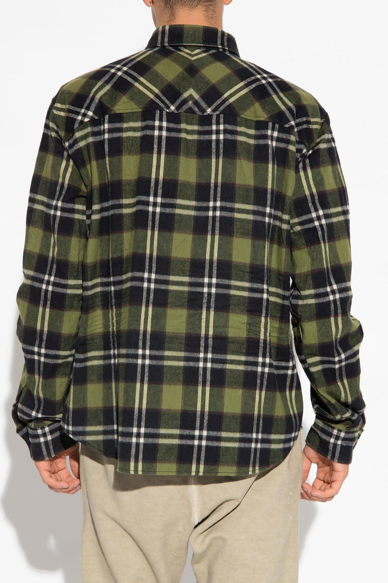 Dsquared2 Green Checked Shirt - Men - Piano Luigi