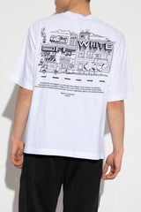 Off-White White Printed T-Shirt - Men - Piano Luigi