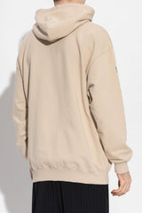 Balenciaga Beige Logo-Embroidered Hoodie - Men - Piano Luigi