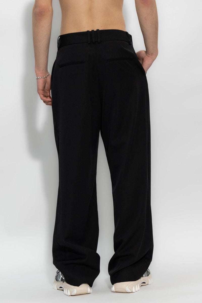 Balmain Black Wool Trousers - Men - Piano Luigi