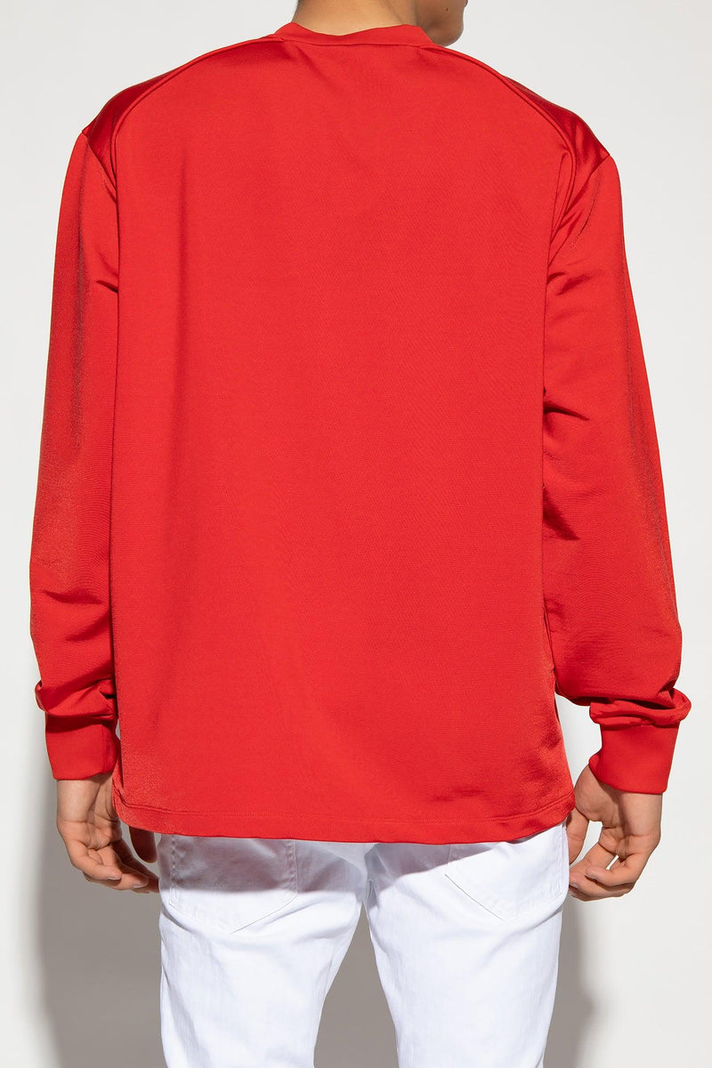 Dsquared2 Red Printed Sweatshirt - Men - Piano Luigi