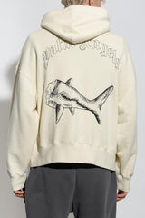 Palm Angels Yellow Embroidered Hoodie - Men - Piano Luigi