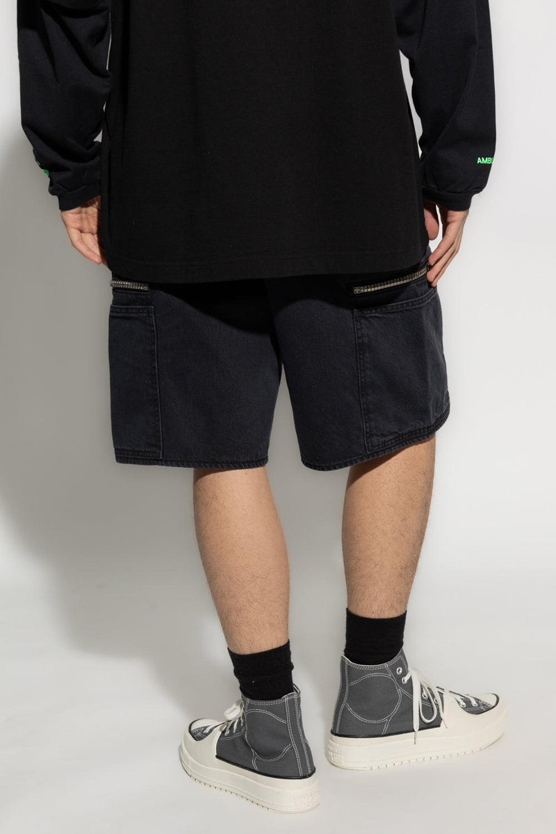 Givenchy Black Denim Shorts - Men - Piano Luigi