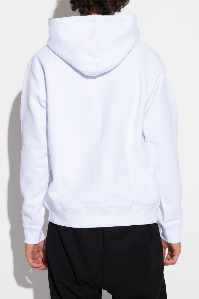 Dsquared2 White Printed Hoodie - Men - Piano Luigi