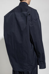 Balenciaga Navy Blue Oversize Shirt - Men - Piano Luigi