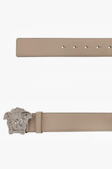 Versace Beige Leather Belt - Men - Piano Luigi