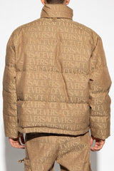 Versace Beige Jacket With Standing Collar - Men - Piano Luigi