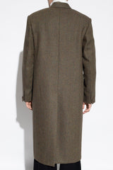 Givenchy Green Wool Double-Breasted Coat - Men - Piano Luigi