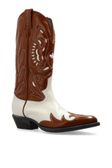 Dsquared2 Brown Leather Cowboy Boots - Men - Piano Luigi