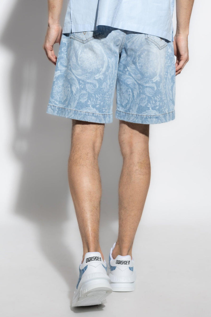 Versace Blue Denim Shorts - Men - Piano Luigi