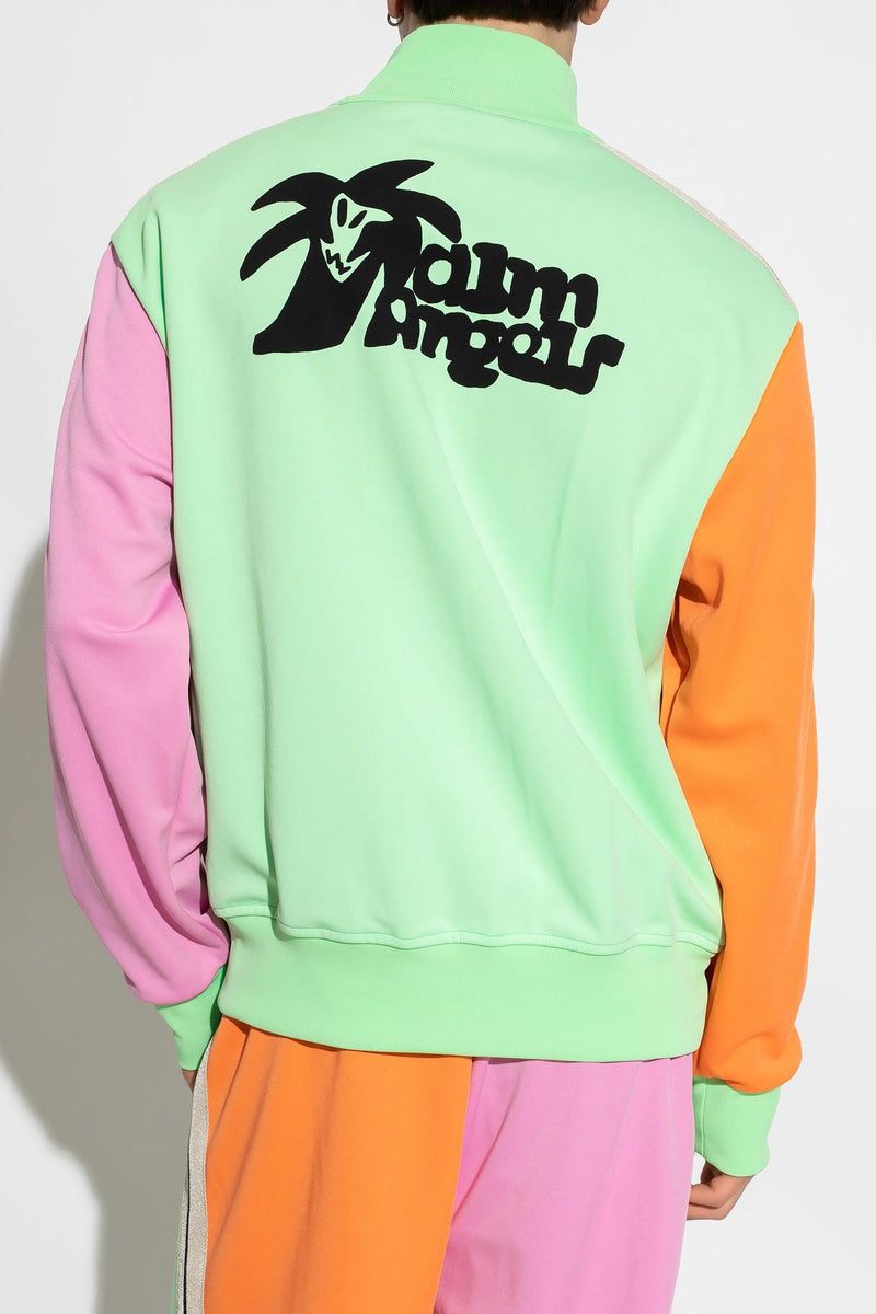 Palm Angels Multicolour Sweatshirt With Standing Collar - Men - Piano Luigi