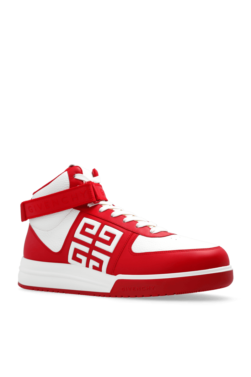 Givenchy Red High-Top Sneakers - Men - Piano Luigi