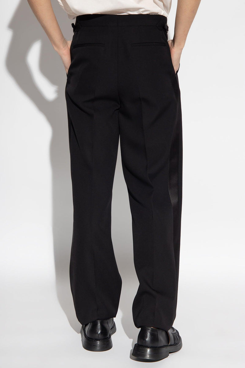 Burberry Black Trousers With Side Stripes - Men - Piano Luigi