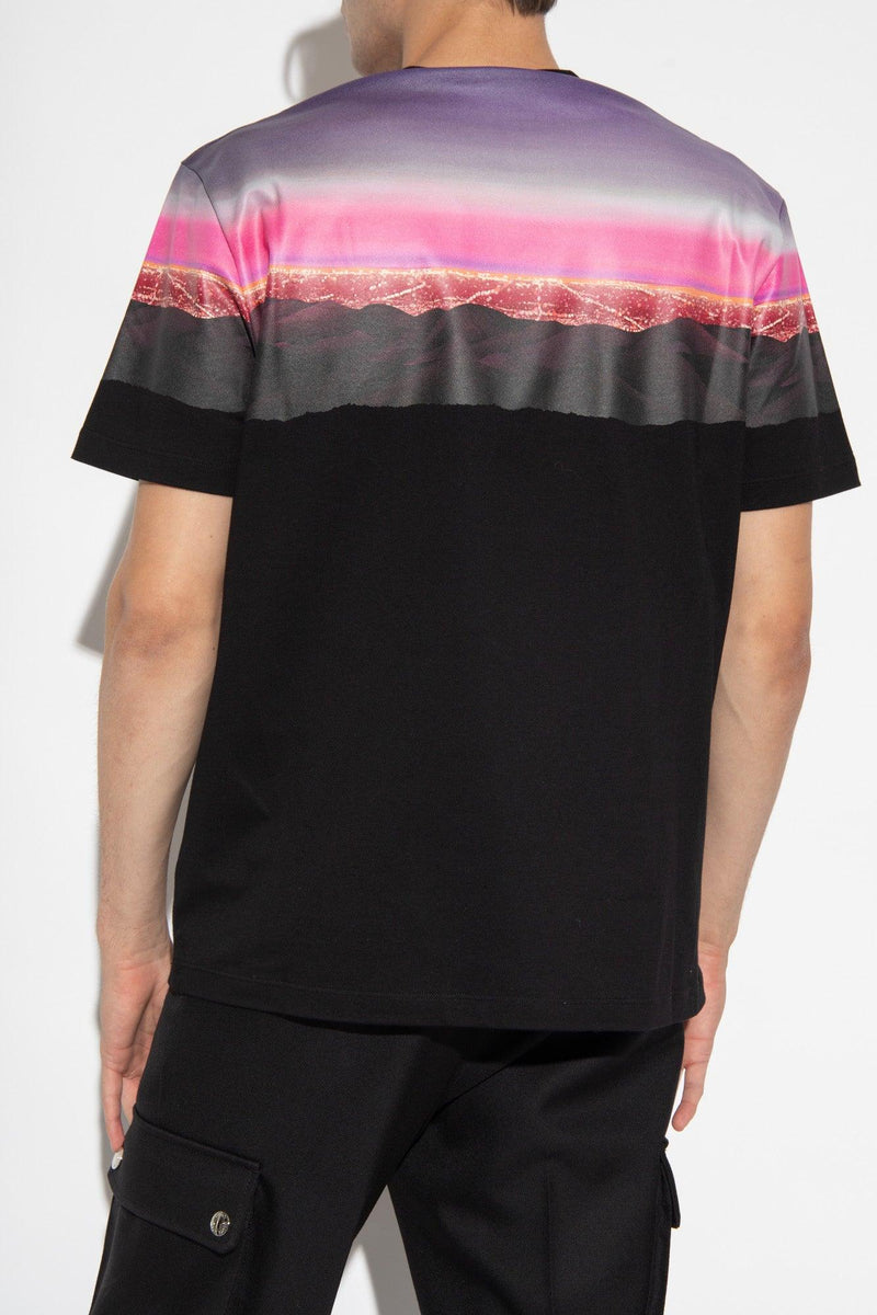 Versace Black Printed T-Shirt - Men - Piano Luigi