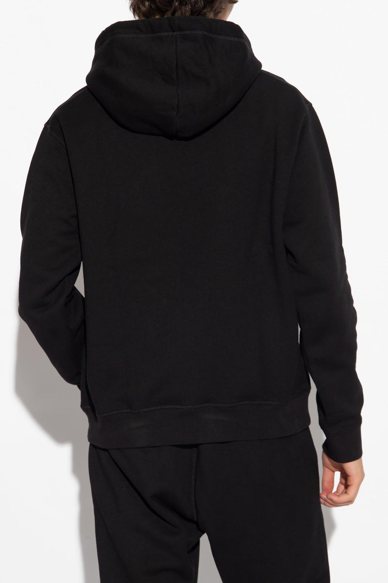 Dsquared2 Black Printed Hoodie - Men - Piano Luigi