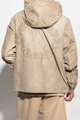 Burberry Beige ‘Hackney’ Jacket With Logo - Men - Piano Luigi