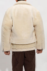 Jacquemus Cream ‘Pastre’ Shearling Jacket - Men - Piano Luigi