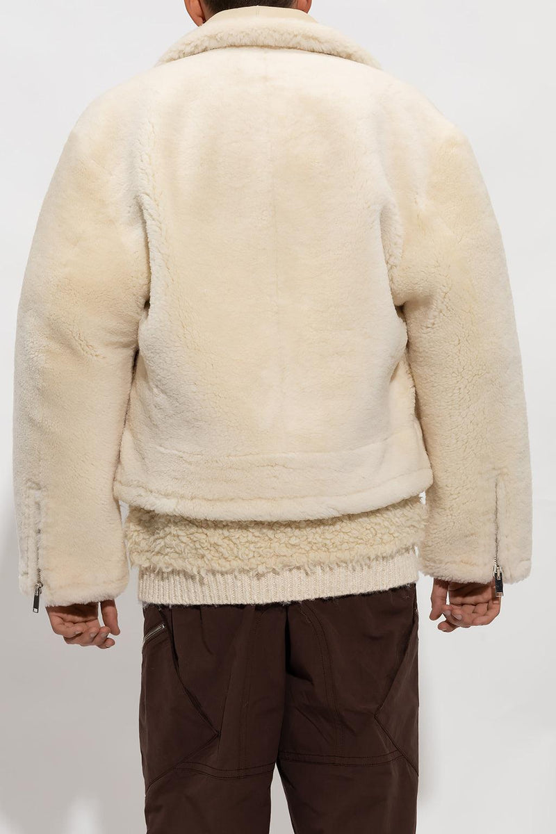 Jacquemus Cream ‘Pastre’ Shearling Jacket - Men - Piano Luigi