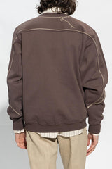 Jacquemus Brown ‘Fio’ Sweatshirt With Logo - Men - Piano Luigi