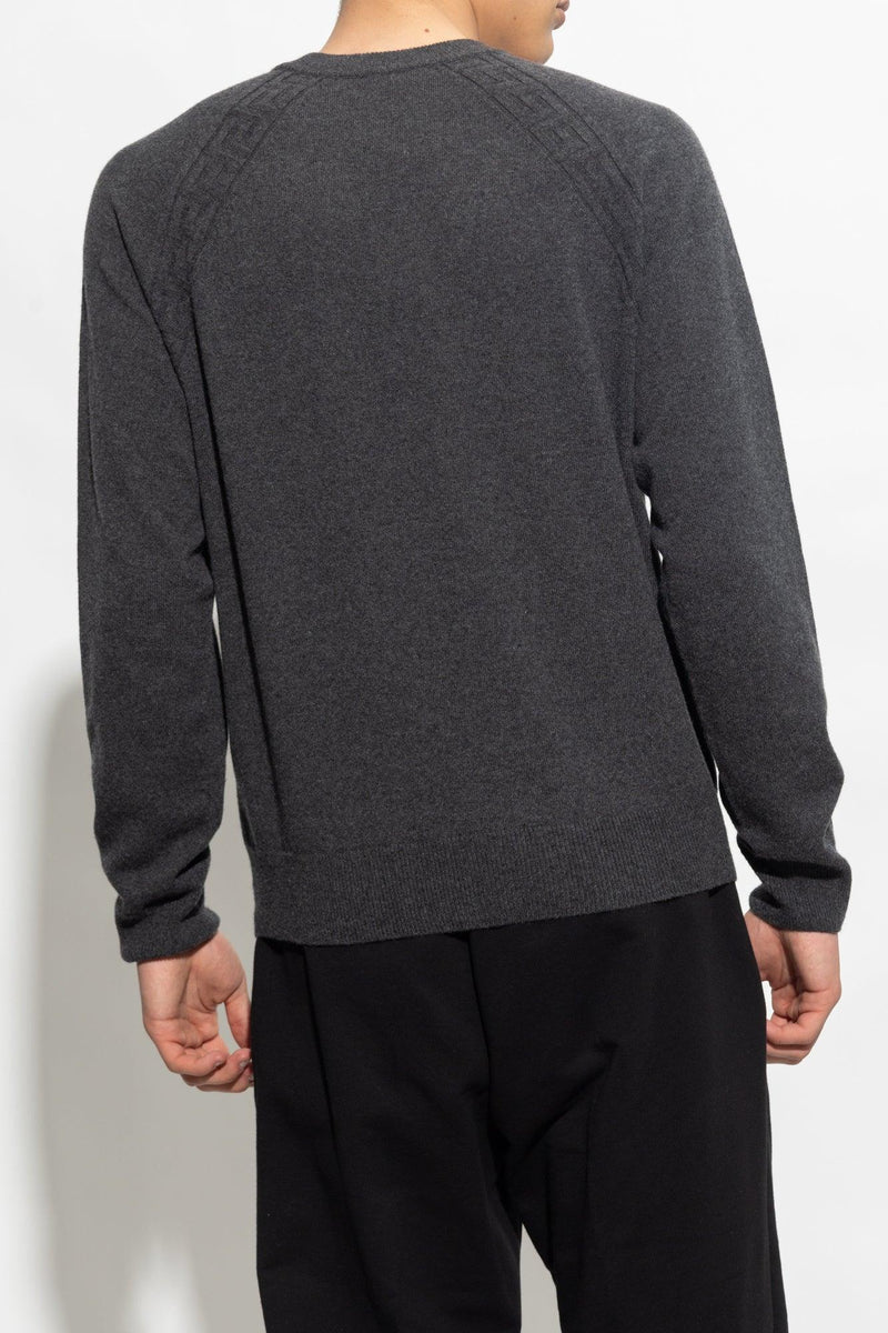 Versace Grey Cashmere Sweater - Men - Piano Luigi