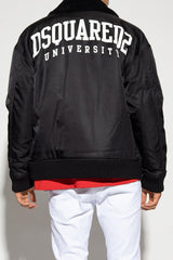 Dsquared2 Black Insulated Bomber Jacket - Men - Piano Luigi