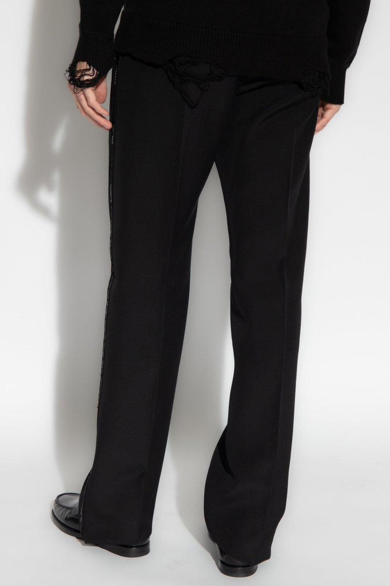 Givenchy Black Pleat-Front Trousers - Men - Piano Luigi