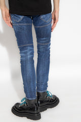 Dsquared2 Navy Blue ‘Tidy Biker’ Jeans - Men - Piano Luigi