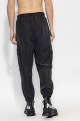 Balmain Black Trousers With Logo - Men - Piano Luigi