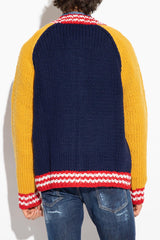 Dsquared2 Multicolour Wool Cardigan - Men - Piano Luigi